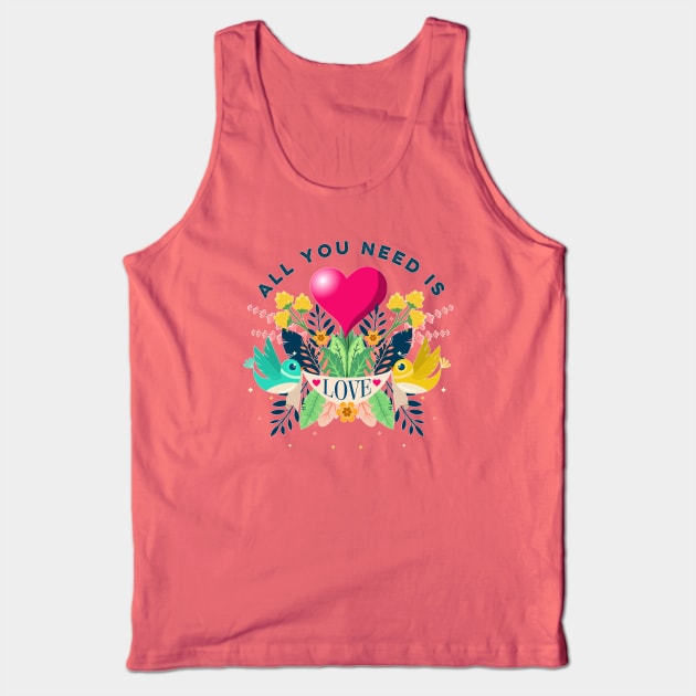 All You Need Is Love Tank Top by LittleBunnySunshine